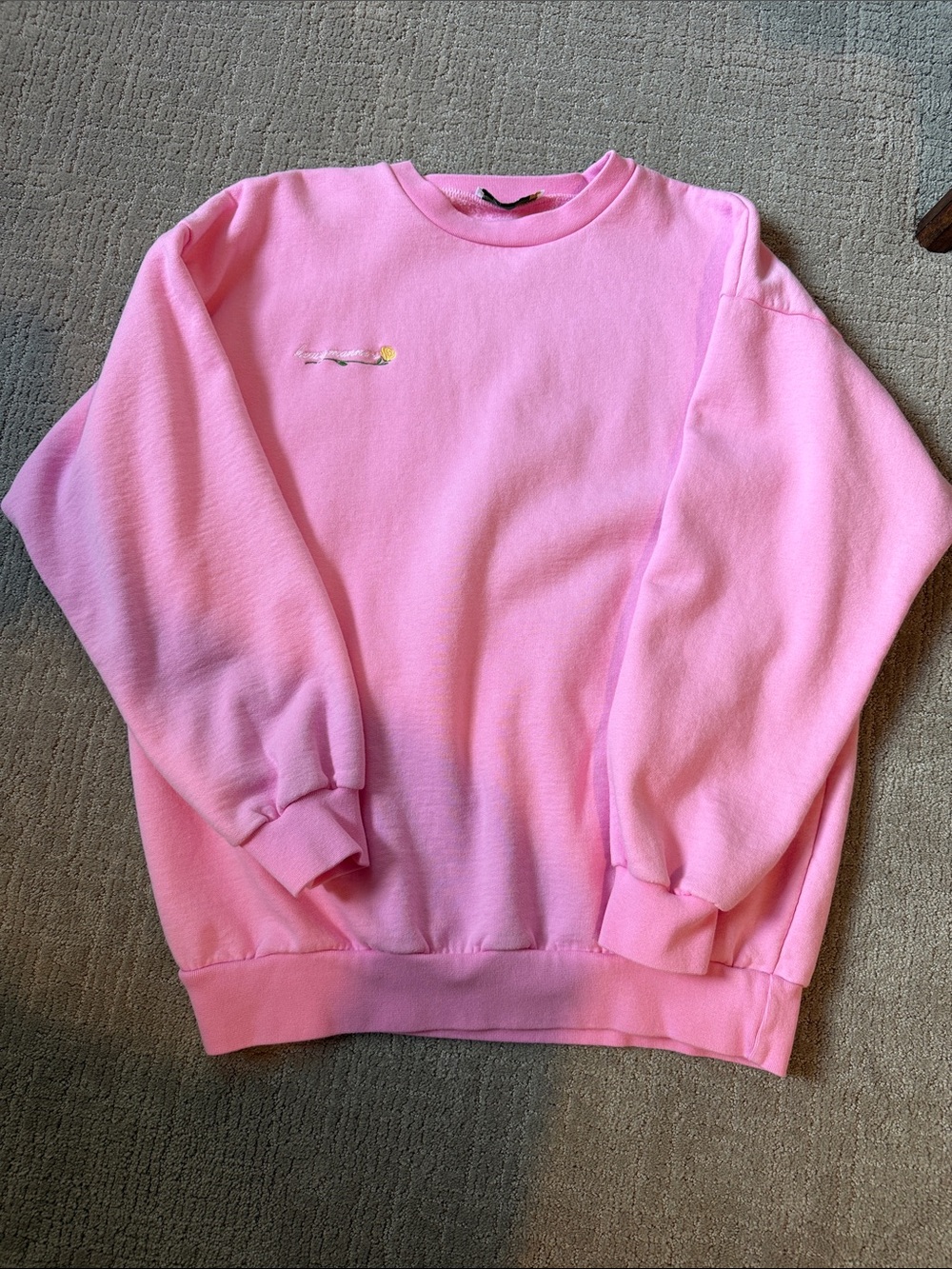 Heavy Manners oversized Pink Crewneck
